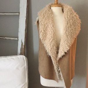 Cozy shearling vest